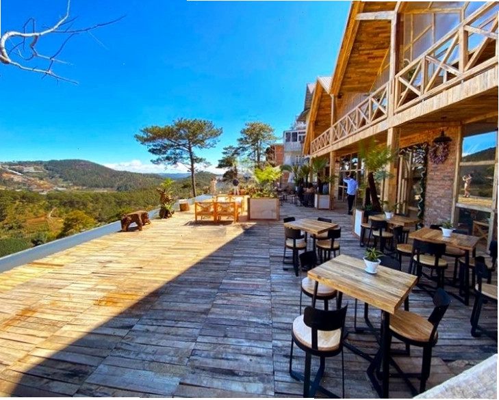 An Cafe Đà Lạt với không gian xanh