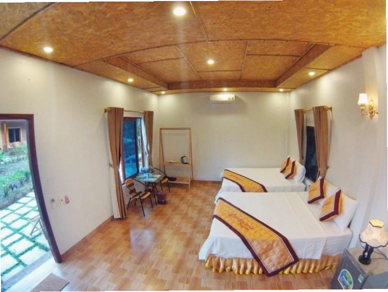 An Ngoc Tam Coc Bungalow cung cấp bungalow nguyên căn riêng tư, sức chứa lớn