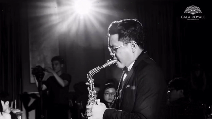 Ảnh chụp một tiết mục biểu diễn chương trình tiệc cưới tại Gala Royale