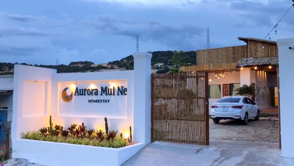 Aurora Mũi Né Homestay với thiết kế hiện đại