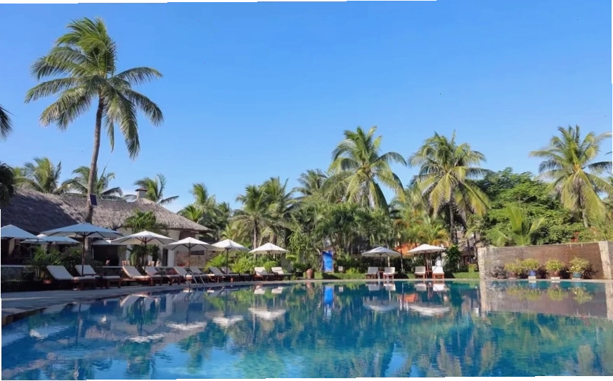 Bãi biển riêng tư tại Blue Ocean Resort Mũi Né