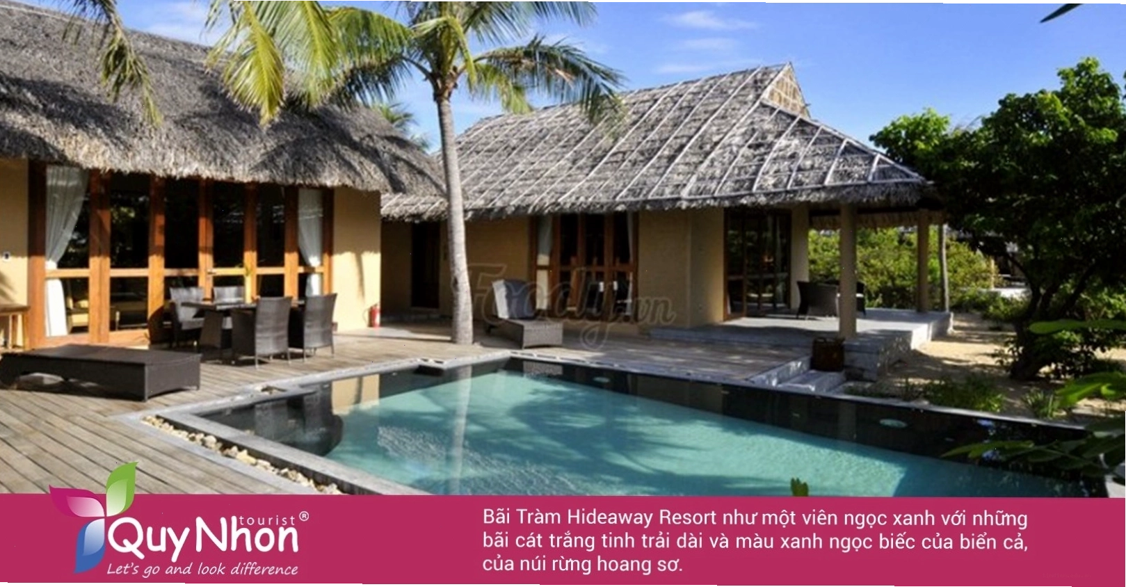 Bãi Tràm Hideaway với view biển thơ mộng