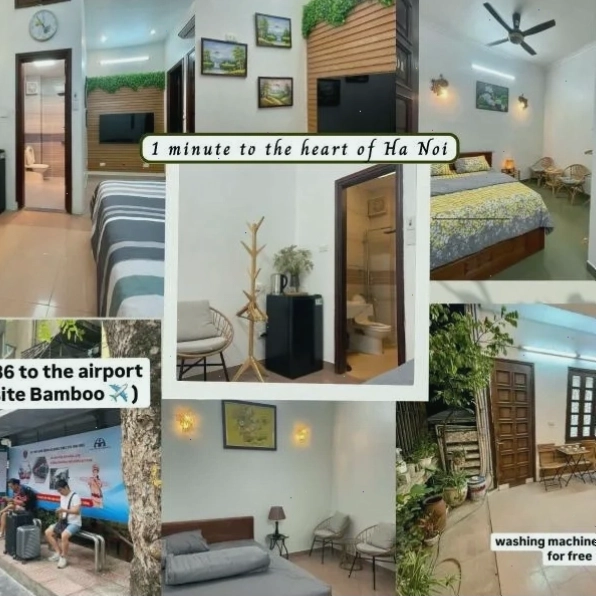 Bamboo Homestay Old Quarter với không gian xanh mát