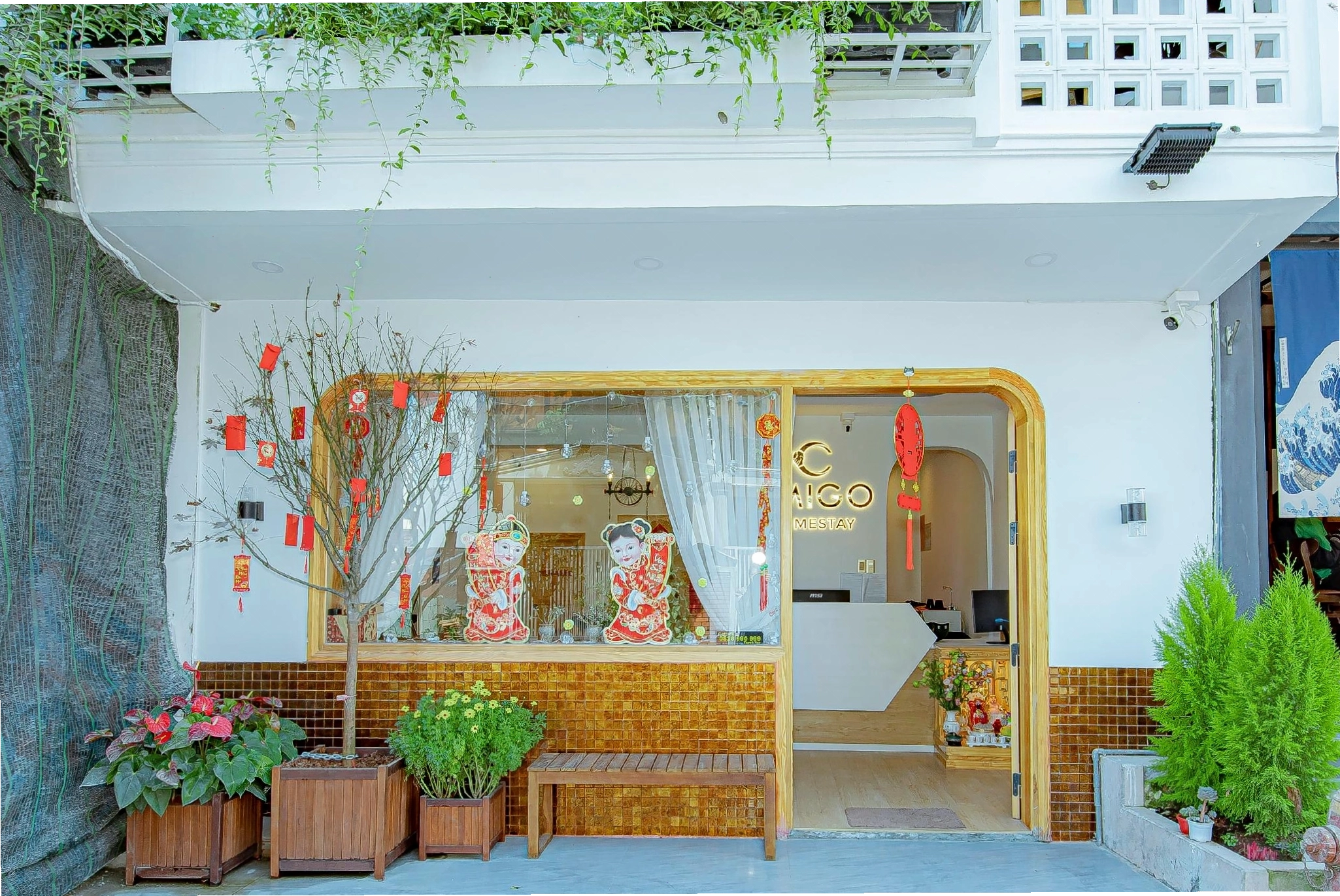Ban công Amigo Homestay Đà Lạt