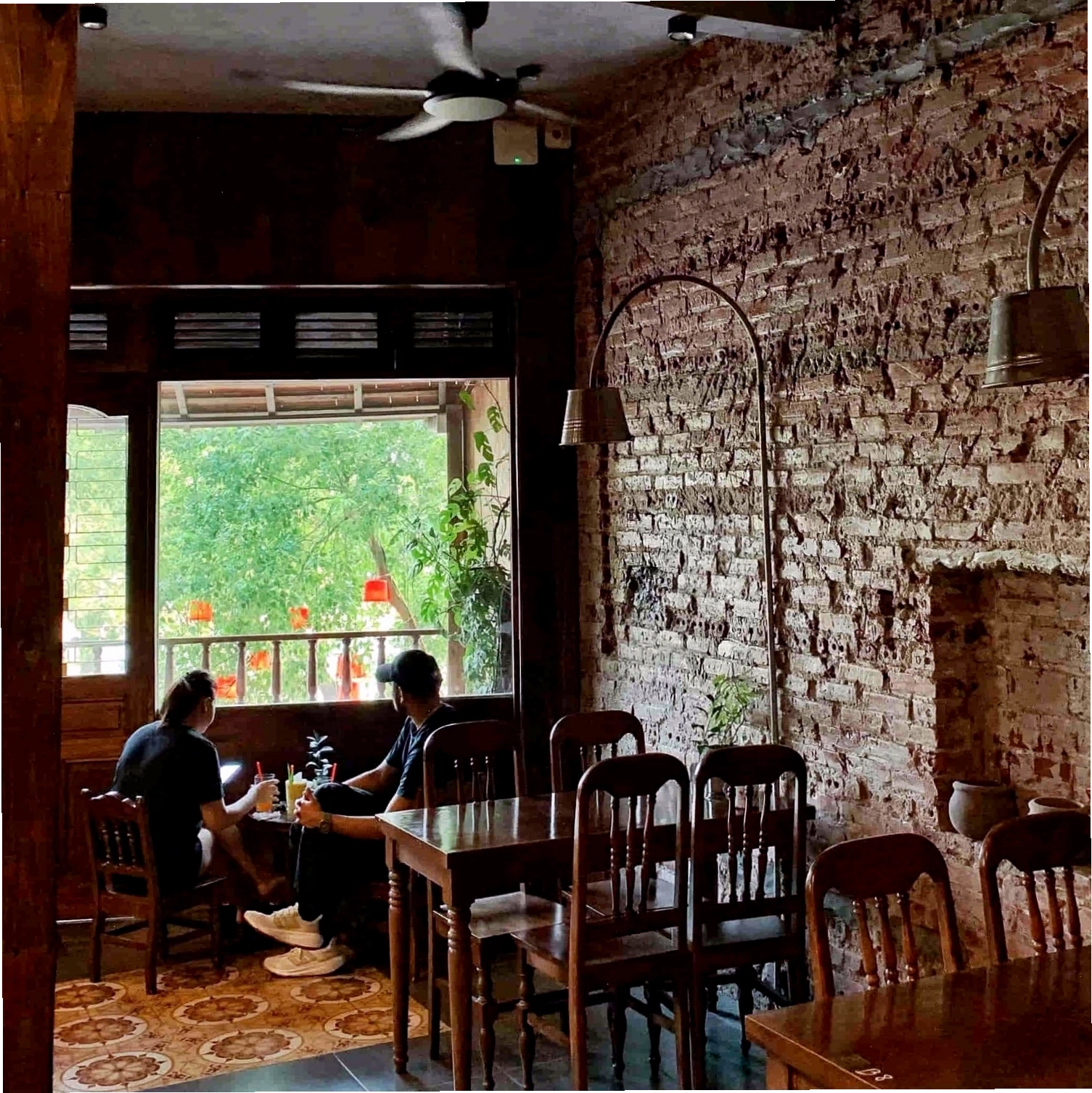 Bàn ghế mây tre cho quán cafe