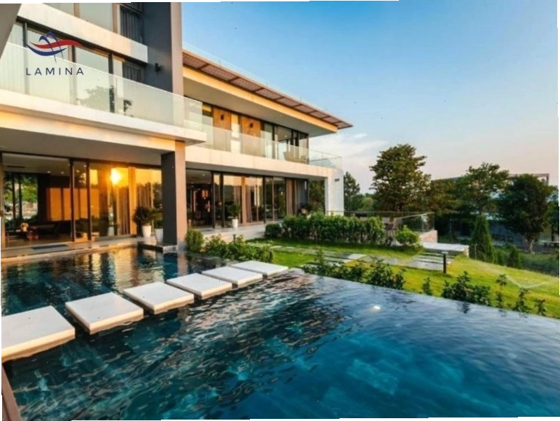 Bể bơi vô cực tại Grand Villa Tam Đảo với tầm nhìn bao quát