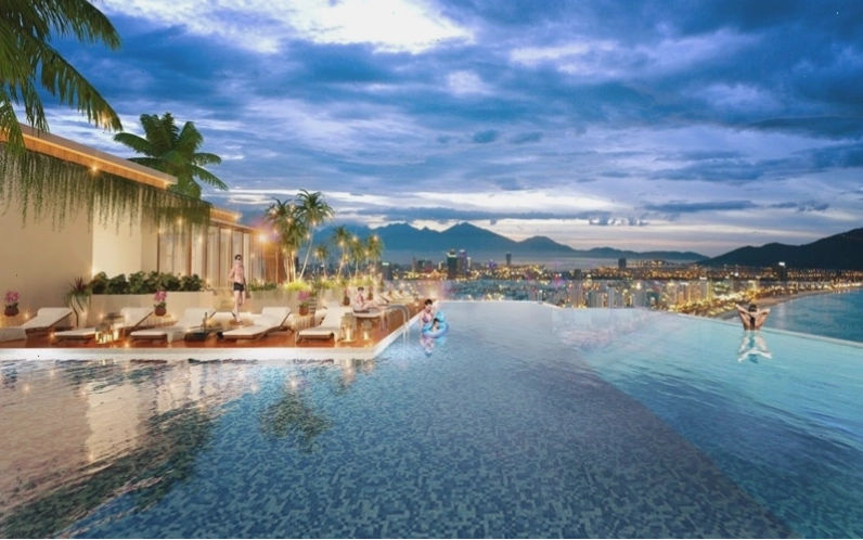 Bể bơi vô cực tại TMS Luxury Hotel & Residence Quy Nhơn