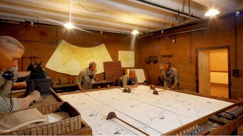 Bên trong Bảo tàng Battle Box ở Công viên Fort Canning