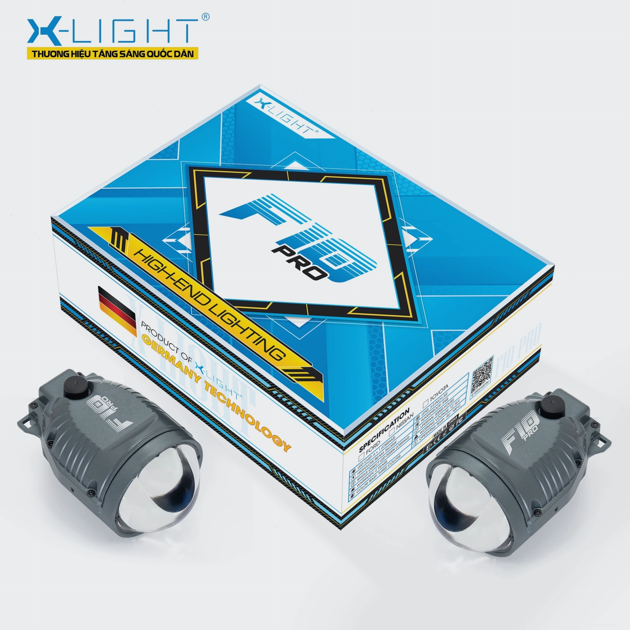 Bi Gầm X-Light F10 Pro 3 Nhiệt Màu
