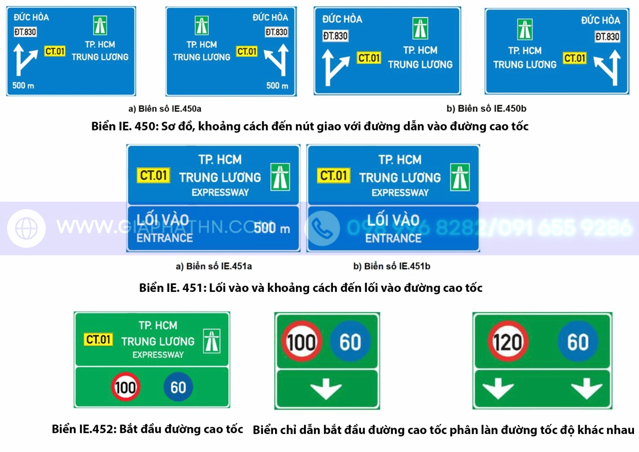 Biển Báo Nào Chỉ Dẫn Bắt Đầu Đường Cao Tốc