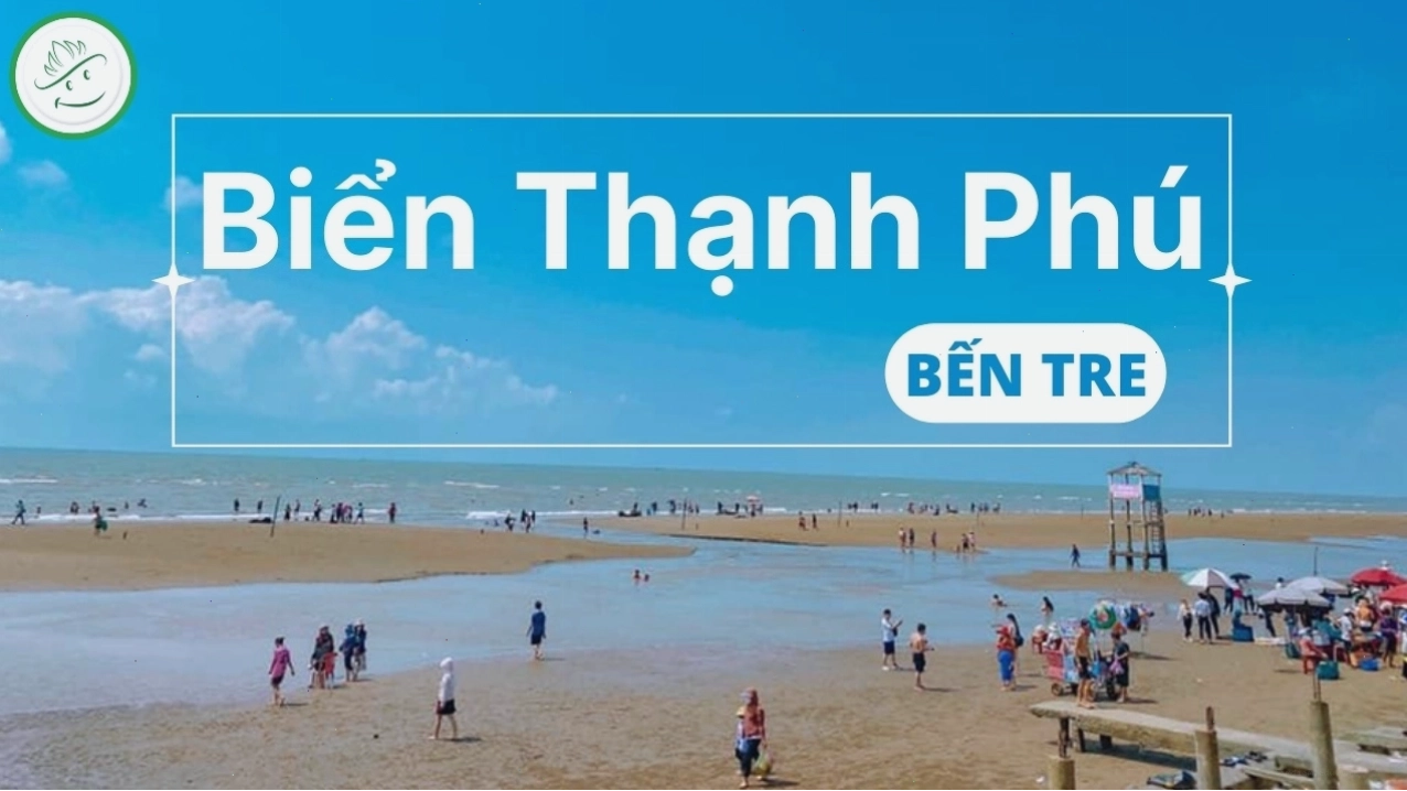 Biển Thạnh Phú Bến Tre hoang sơ với bãi cát dài và hàng dừa xanh mát