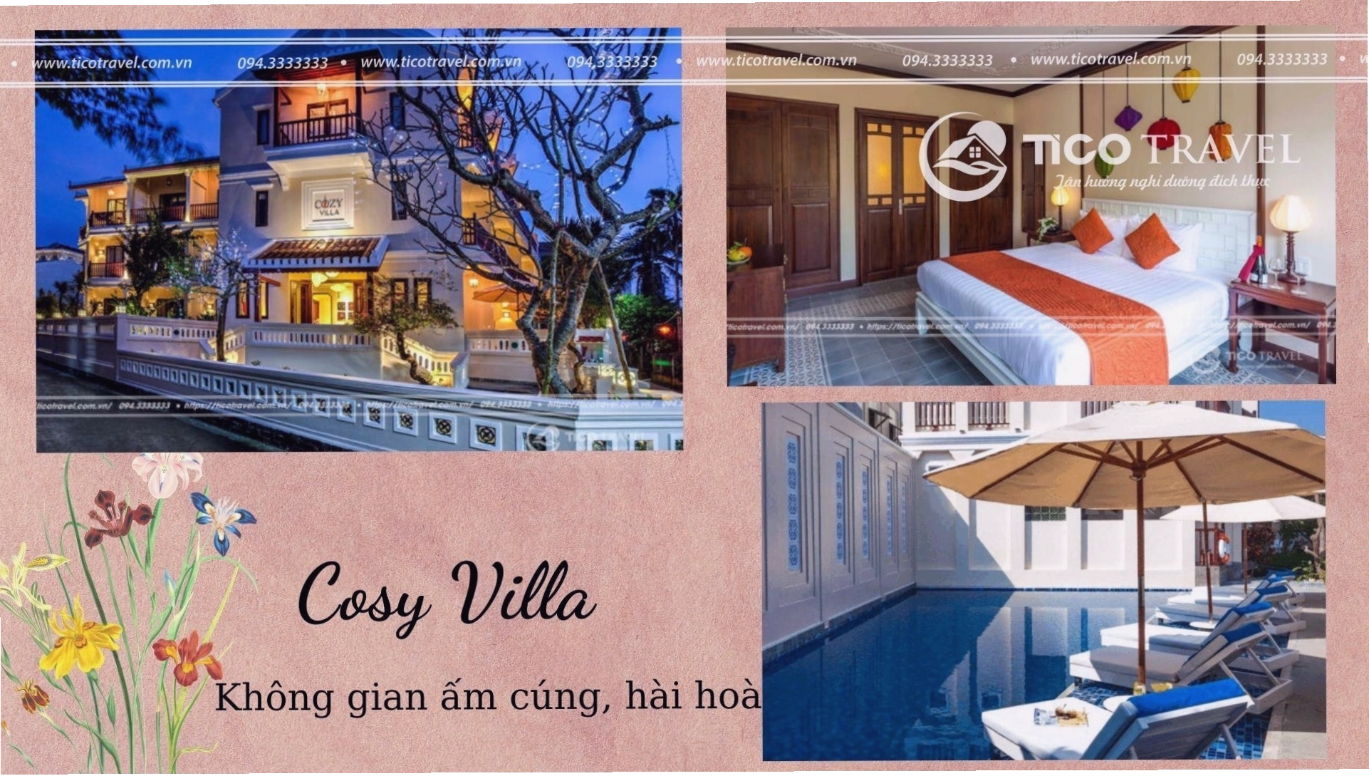 Biệt thự Hội An Cosy với không gian ấm cúng và gần gũi