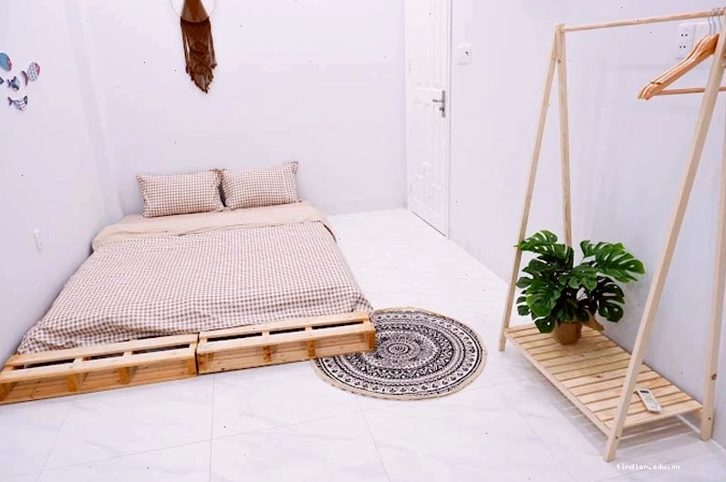 Bò Homestay Vũng Tàu với thiết kế trẻ trung, đơn giản và không gian phòng nhỏ xinh