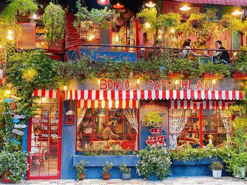 Bonjour Cafe the Art mang đậm âm hưởng Paris