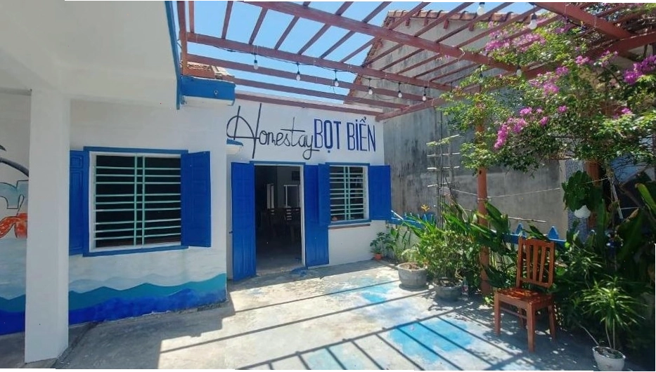 Bọt Biển Homestay Mũi Né với phong cách trang trí trẻ trung