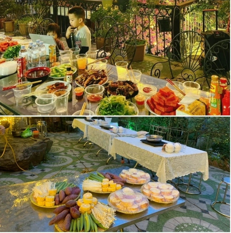 Bữa tiệc BBQ ấm cúng tại Mimosa Villa Tam Đảo