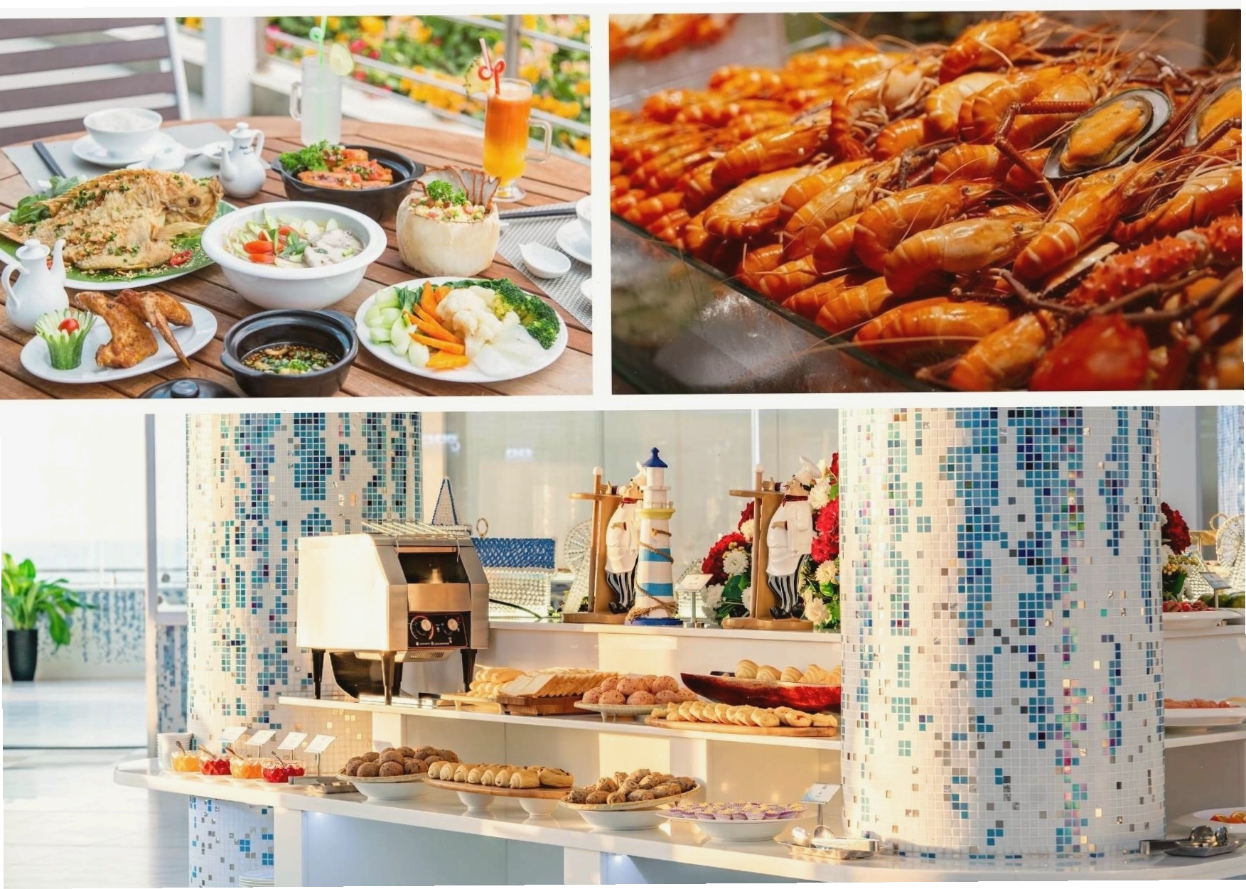 Buffet đa dạng tại Carmelina Beach Resort