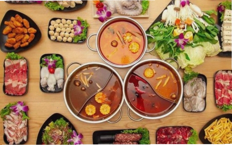 Buffet lẩu Tứ Xuyên tại Lẩu Wang với nhiều món ăn hấp dẫn