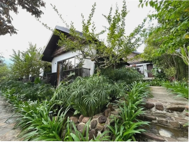 Bungalow Garden View tại Suối Ngọc Retreat với không gian xanh mát