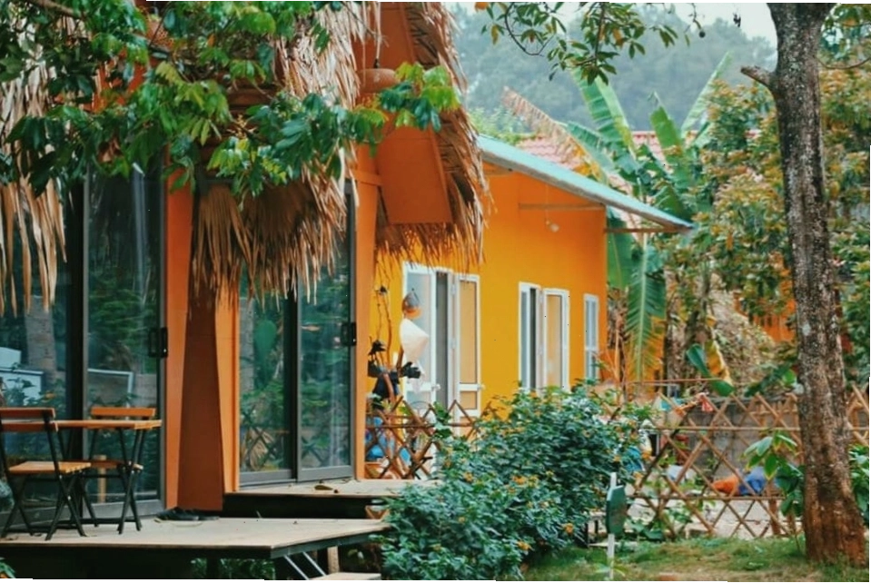 Bungalow hai người Lọ Lem tại Fairy House Homestay