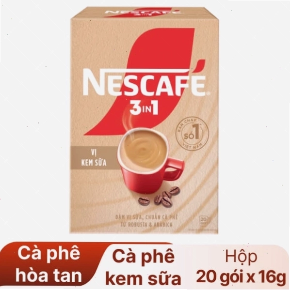 Cà phê kem sữa NesCafé 3 in 1, lựa chọn quen thuộc và tiện lợi