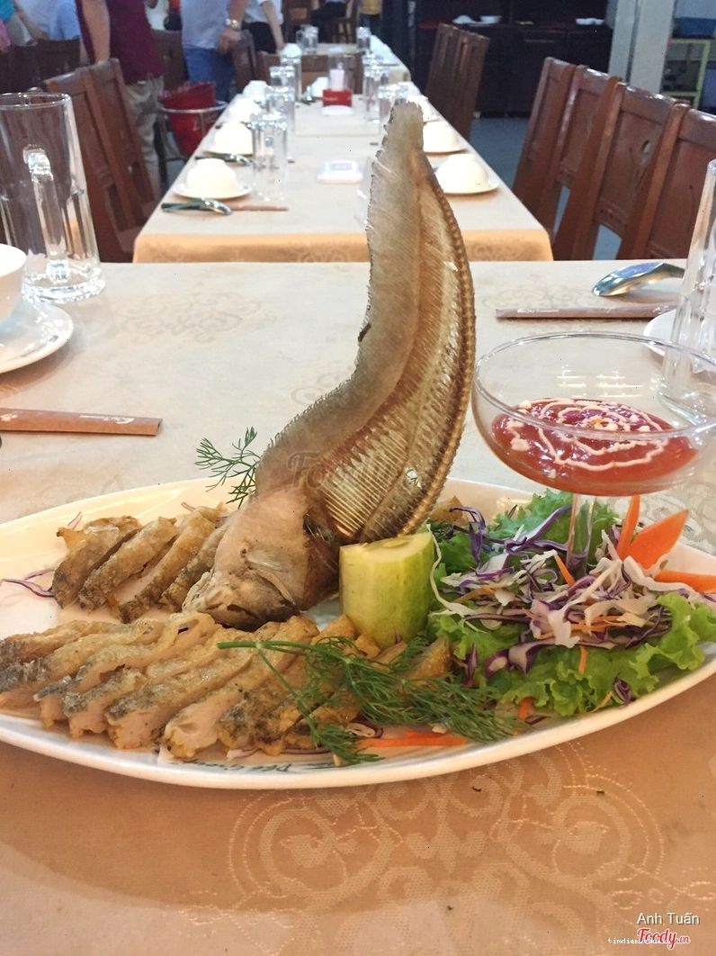 Cá thác lác chiên giòn rụm
