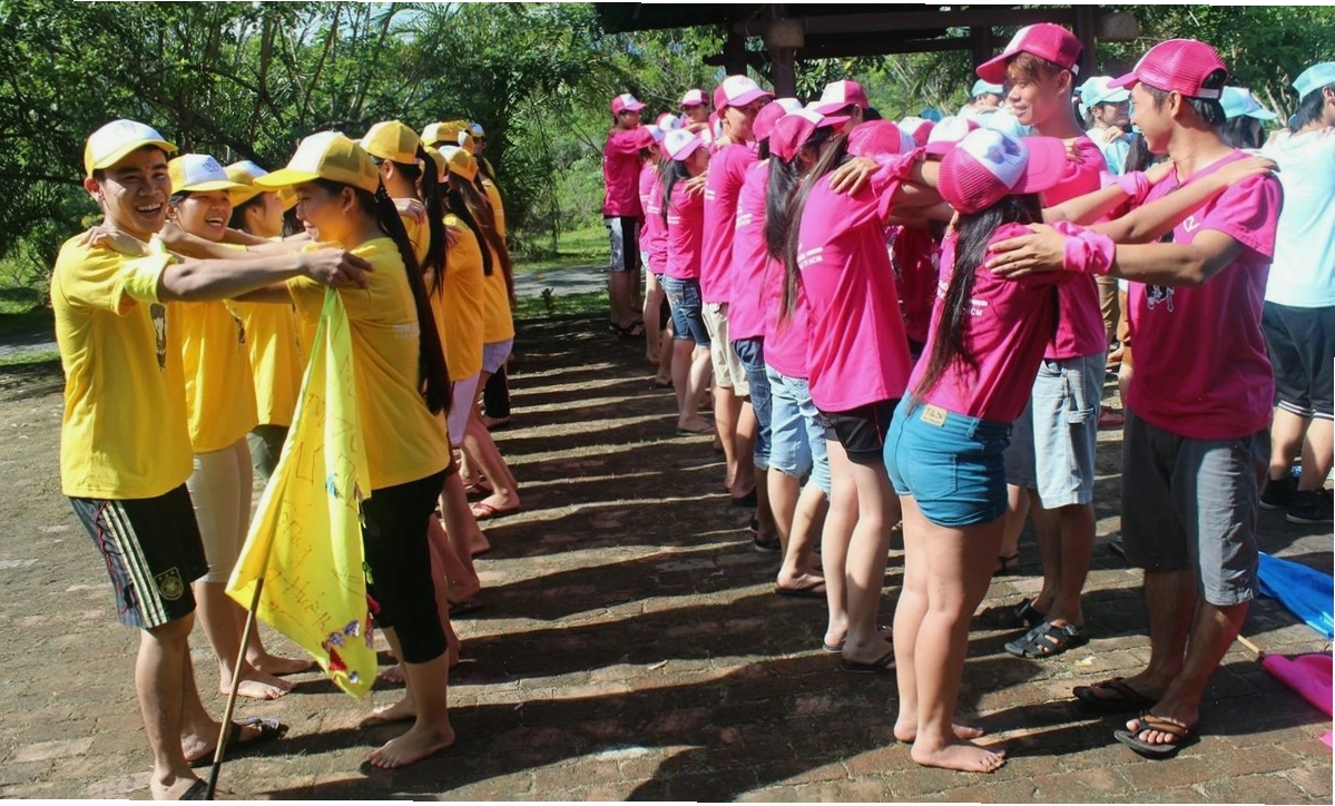 Các hoạt động team building sôi động tại Waterland