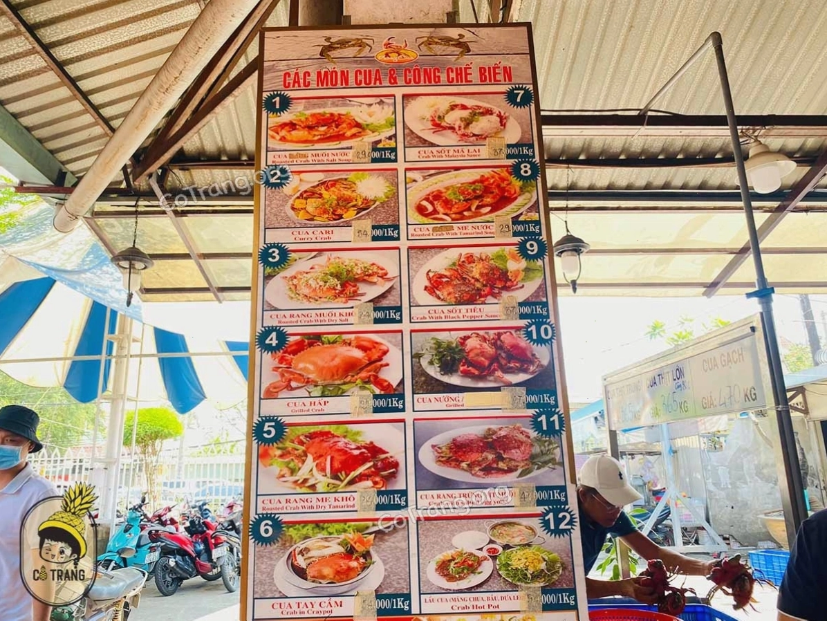 Các món ăn được trình bày đẹp mắt