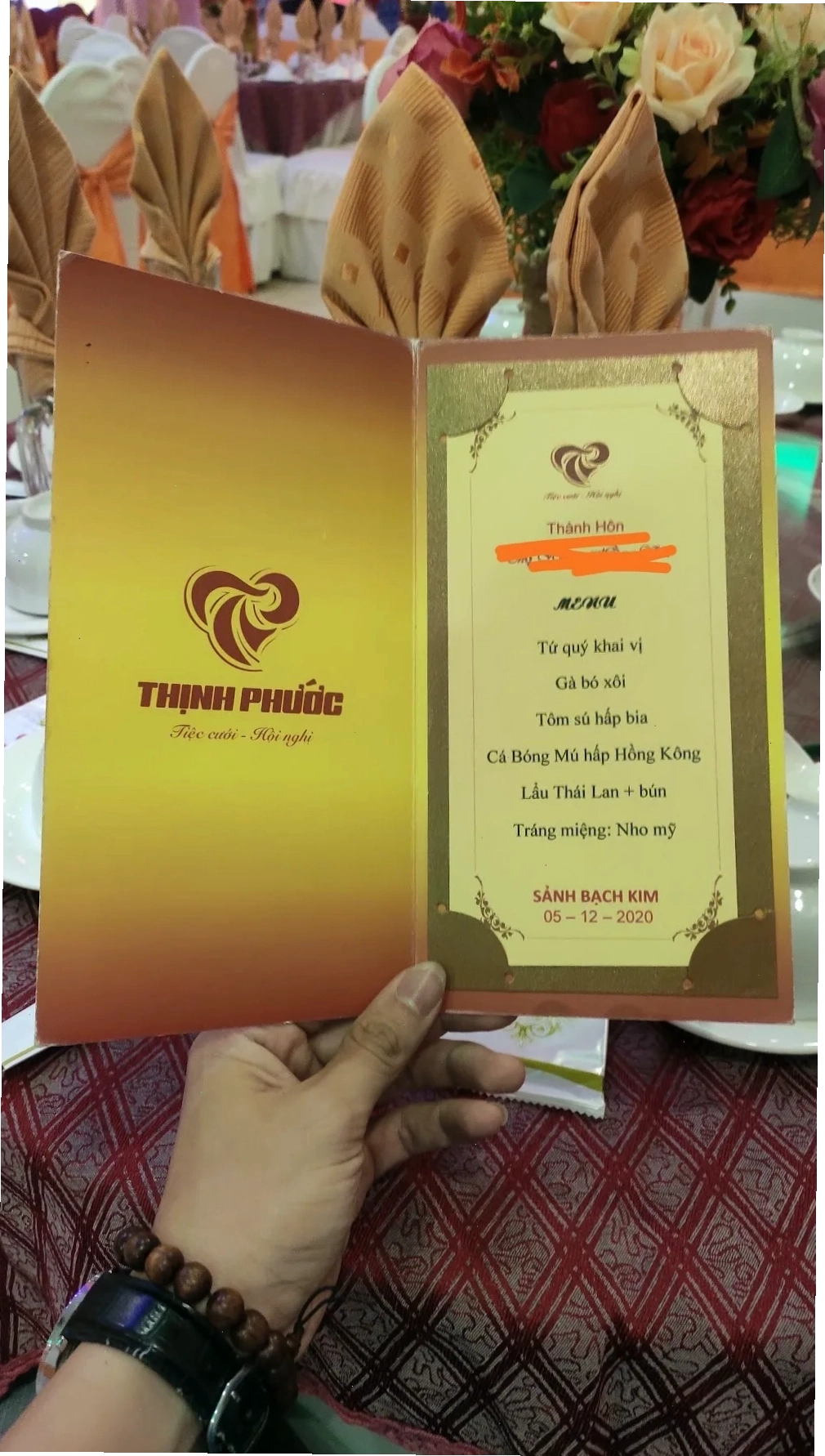 Các món ăn hấp dẫn tại Nhà hàng tiệc cưới Thịnh Phước