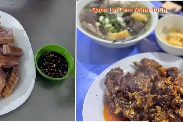 Các món ăn hấp dẫn tại Quán Ăn Đêm Minh Tuấn ở Hạ Long