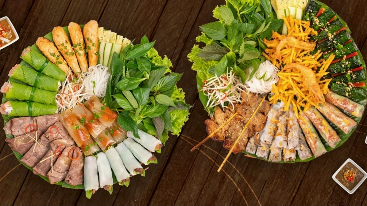 Các món cuốn hấp dẫn tại nhà hàng Wrap & Roll