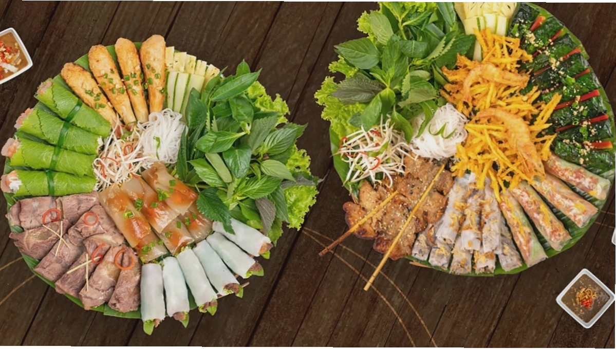 Các món cuốn hấp dẫn tại nhà hàng Wrap & Roll