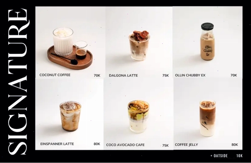 Các món đồ uống Signature tại Ollin Cafe
