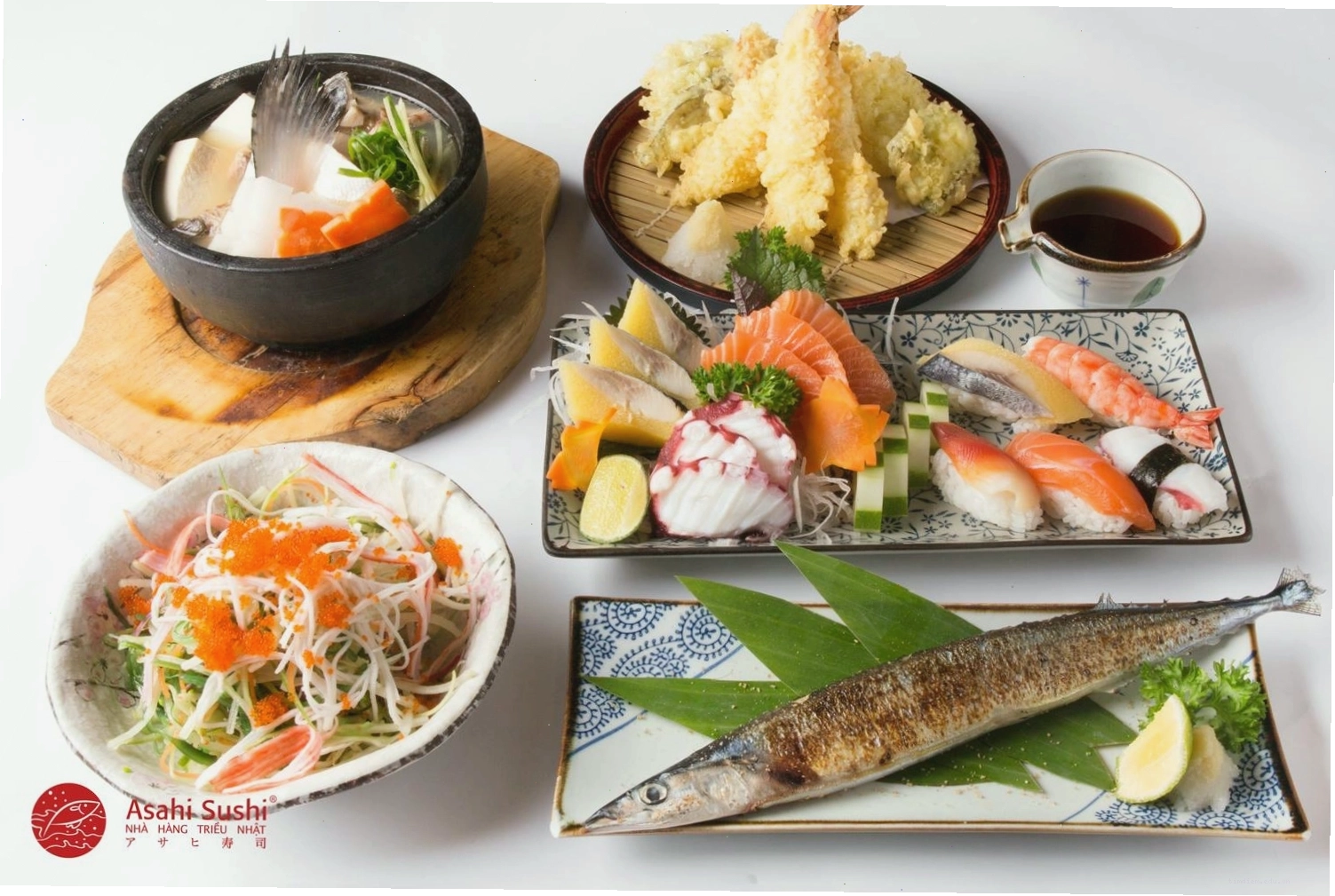 Các món nướng Teppanyaki tại Asahi Sushi