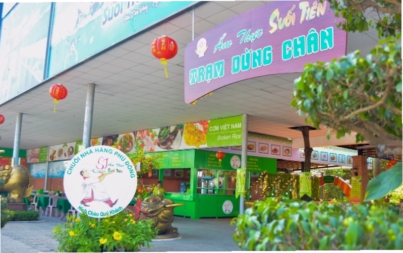 Các trò chơi dưới nước tại Suối Tiên