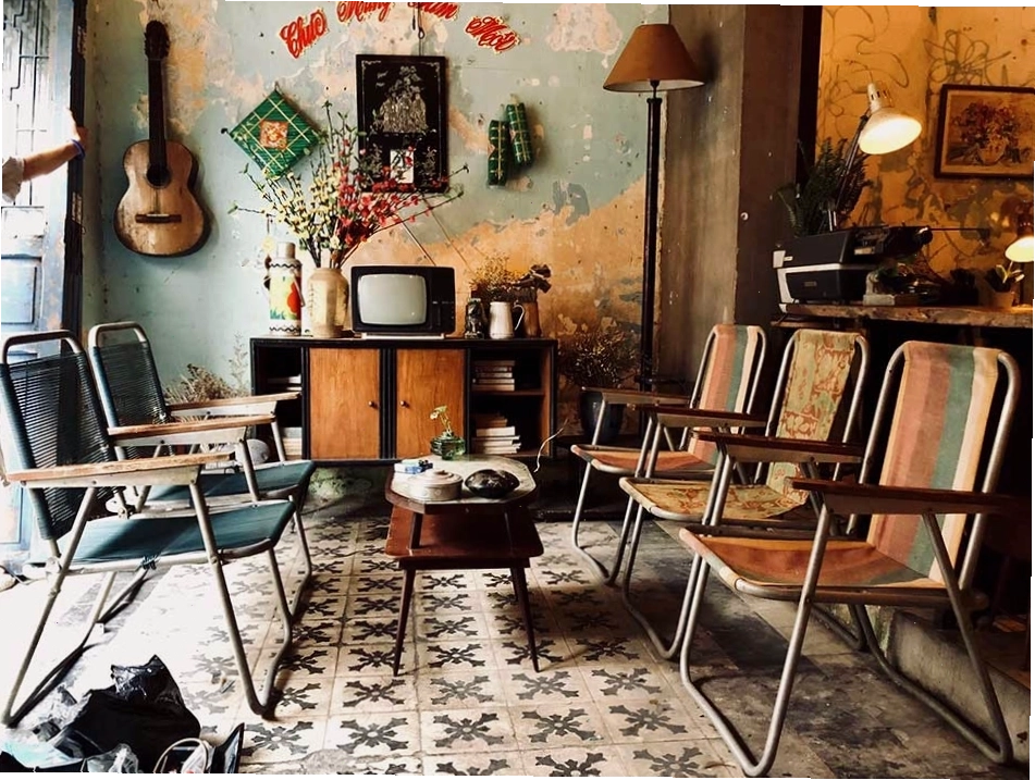 Các vật dụng trang trí độc đáo tạo điểm nhấn cho quán cafe phong cách Vintage