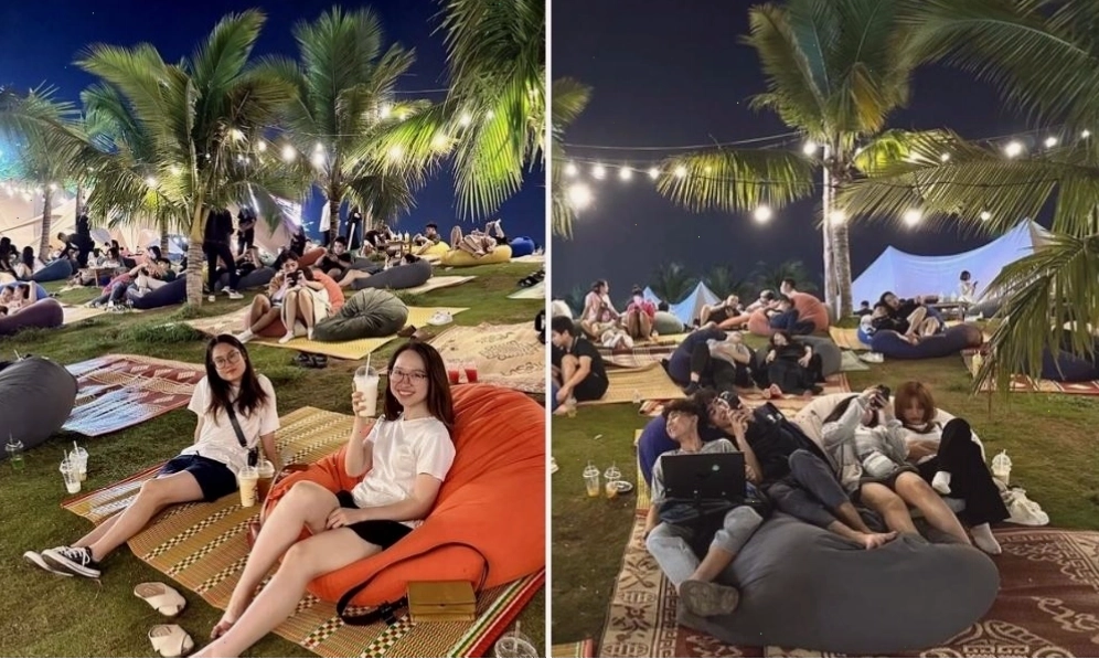 Cafe Thung Lũng Hoa ở Tây Hồ thu hút đông đảo bạn trẻ