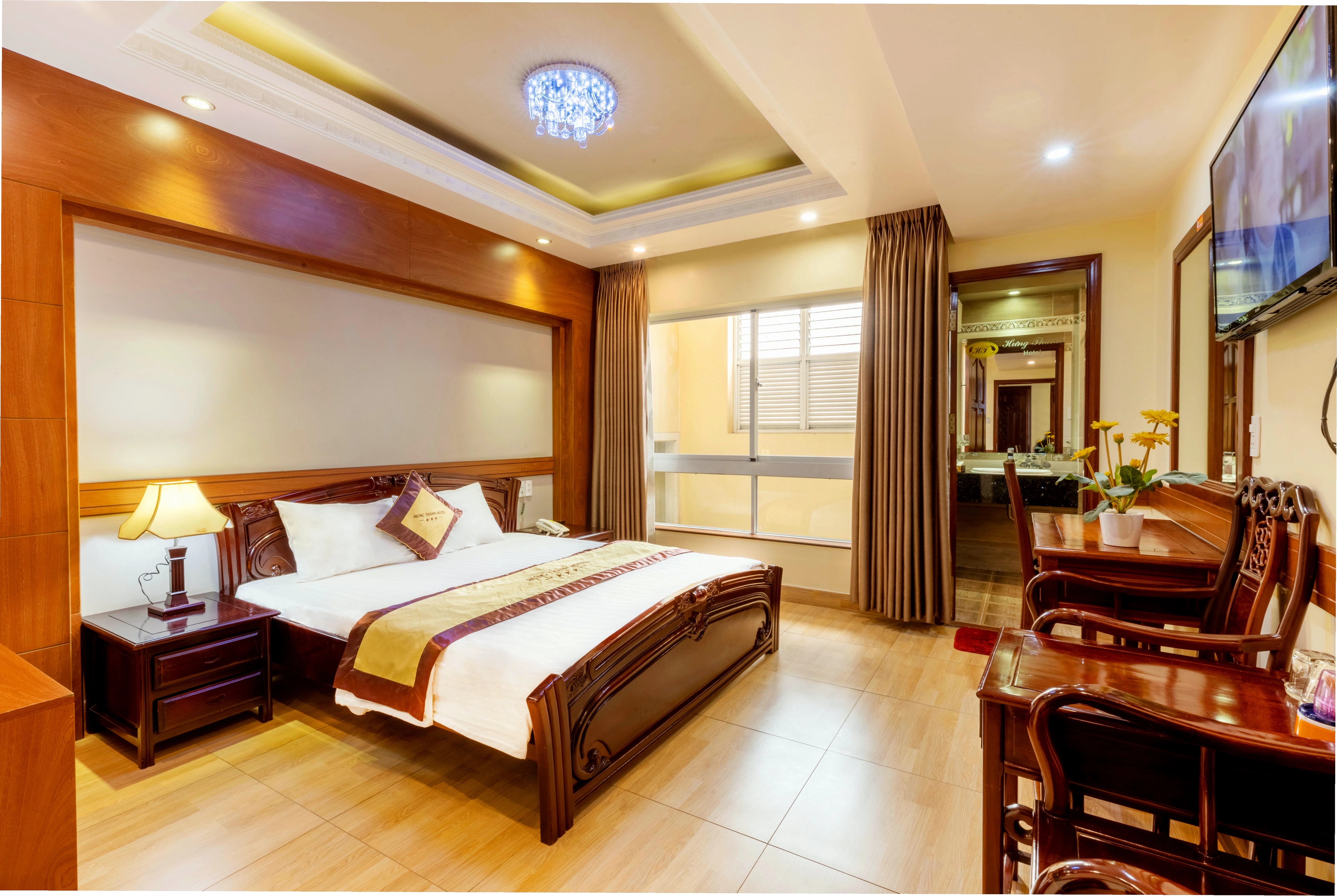 Cận cảnh một phòng tắm tại Khách sạn Hưng Thành