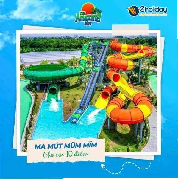 Cận cảnh một trò chơi nước tại The Amazing Bay