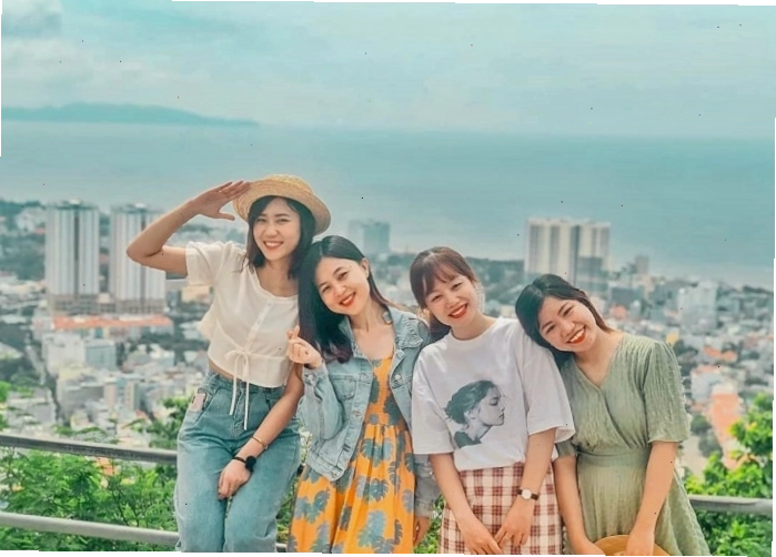 Cảnh biển Vũng Tàu tại Bãi Trước.