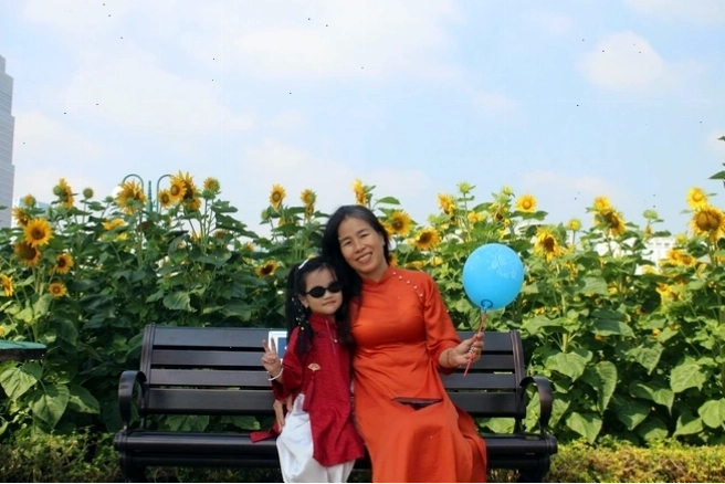 Cánh đồng hoa hướng dương tại Công viên bờ sông Sài Gòn