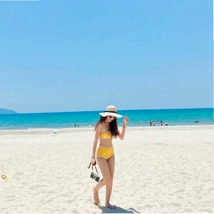 Cảnh hoàng hôn tuyệt đẹp trên biển Mỹ An