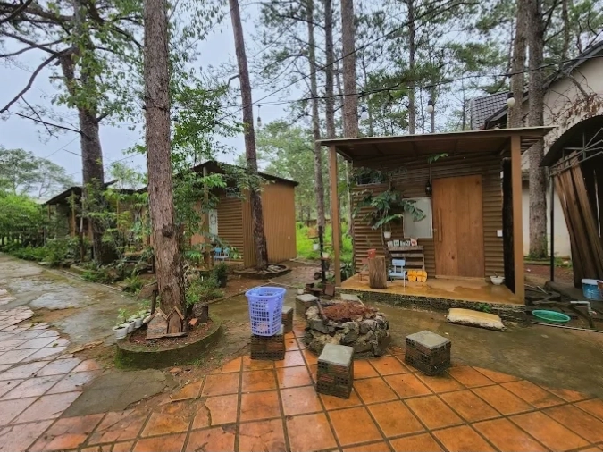 Cảnh quan buổi sáng tại Chino Homestay Măng Đen