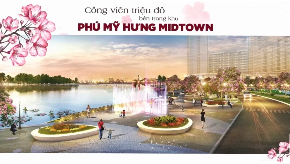 Cảnh quan nước và cây xanh tại Công viên Nam Viên