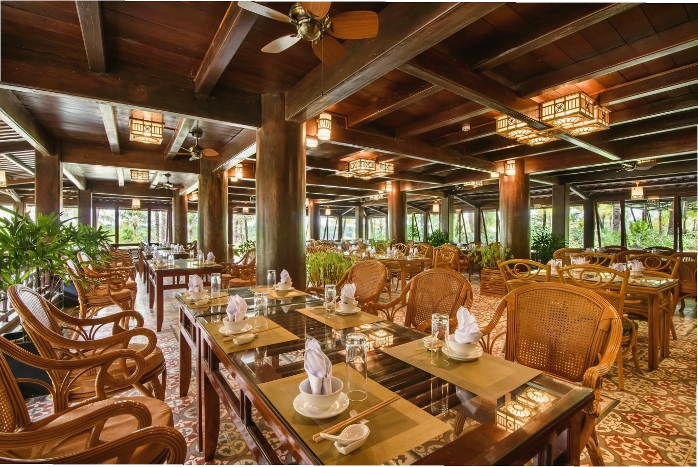 Cảnh quan resort nhìn từ trên cao