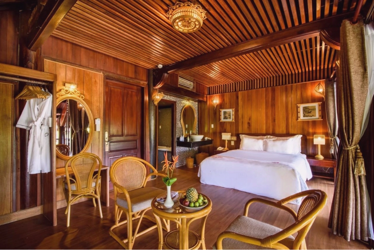 Cảnh quan resort vào ban đêm
