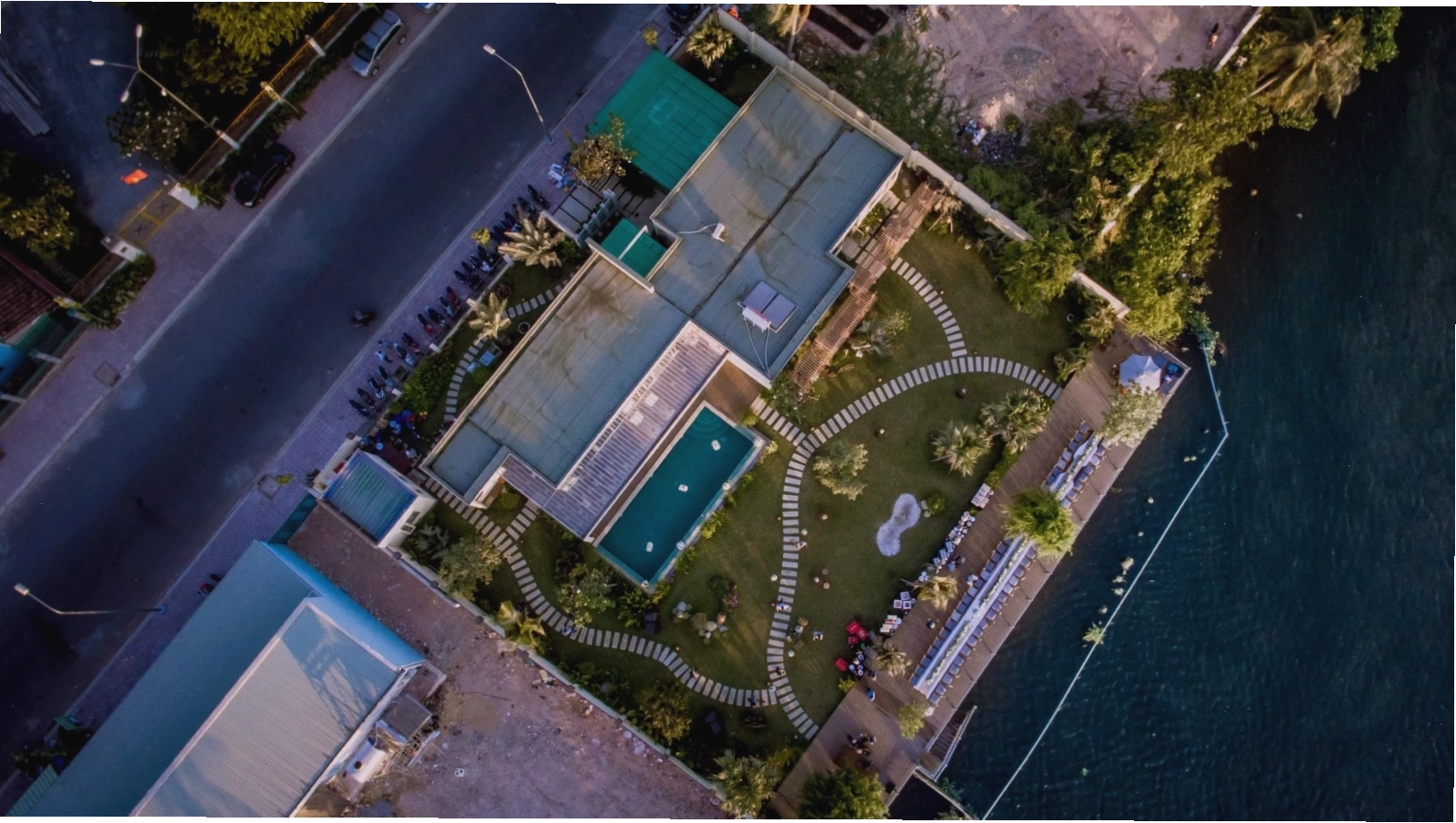 Cảnh quan thơ mộng tại Sunset Side Villa