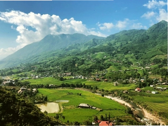 Cảnh quan tươi đẹp của Suối Mường Hoa