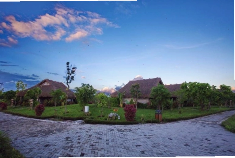 Cảnh quan xanh mát bao quanh Cúc Phương Resort