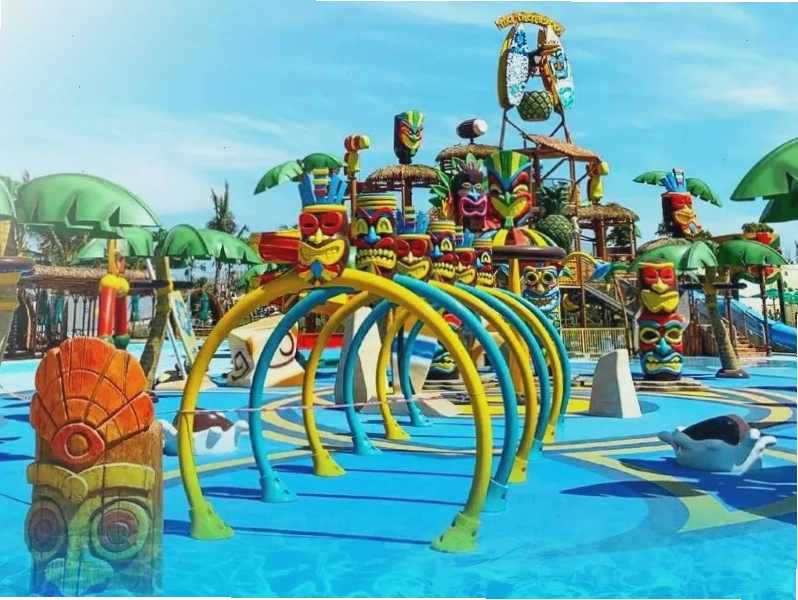 Cảnh quan xanh mát bao quanh khu vui chơi Tropicana Park